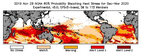 Bleaching Outlook - 60% probability