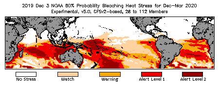 Bleaching Outlook - 60% probability