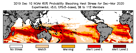 Bleaching Outlook - 60% probability