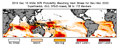 Bleaching Outlook - 90% probability