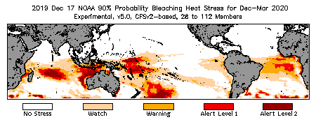 Bleaching Outlook - 90% probability