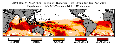 Bleaching Outlook - 60% probability