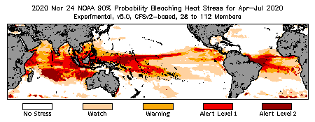 Bleaching Outlook - 90% probability