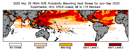 Bleaching Outlook - 60% probability