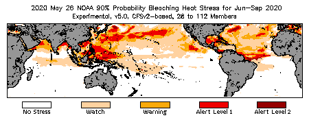 Bleaching Outlook - 90% probability