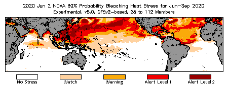 Bleaching Outlook - 60% probability