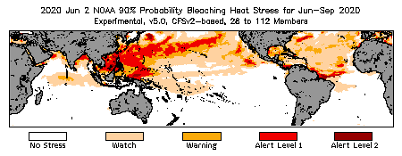 Bleaching Outlook - 90% probability