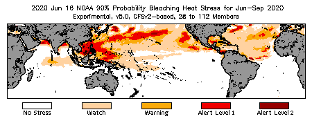 Bleaching Outlook - 90% probability