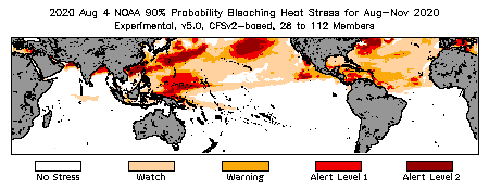 Bleaching Outlook - 90% probability