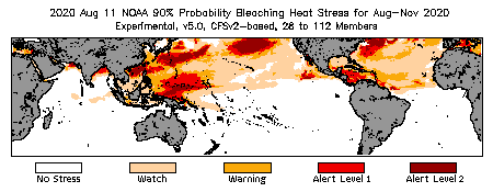 Bleaching Outlook - 90% probability