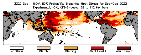 Bleaching Outlook - 60% probability