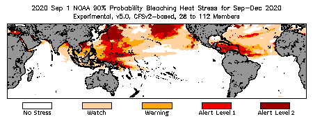 Bleaching Outlook - 90% probability