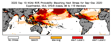 Bleaching Outlook - 60% probability