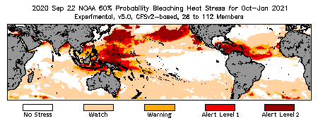 Bleaching Outlook - 60% probability