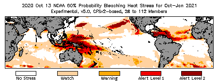 Bleaching Outlook - 60% probability