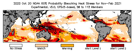 Bleaching Outlook - 60% probability