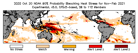 Bleaching Outlook - 90% probability