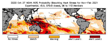 Bleaching Outlook - 60% probability