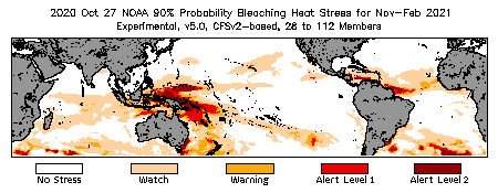 Bleaching Outlook - 90% probability