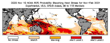 Bleaching Outlook - 60% probability