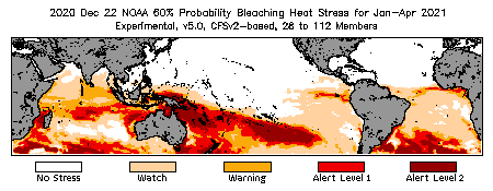 Bleaching Outlook - 60% probability