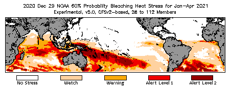 Bleaching Outlook - 60% probability