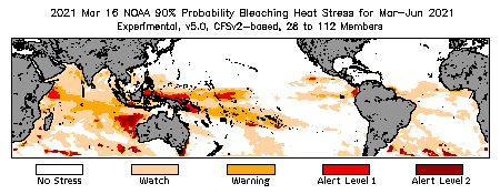 Bleaching Outlook - 90% probability