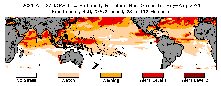 Bleaching Outlook - 60% probability