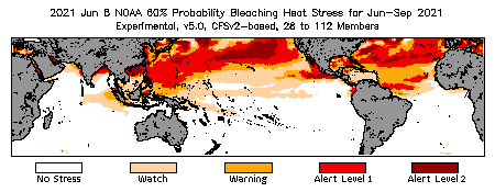 Bleaching Outlook - 60% probability