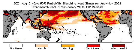 Bleaching Outlook - 60% probability