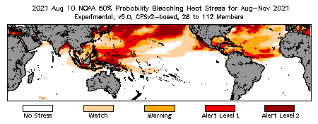 Bleaching Outlook - 60% probability