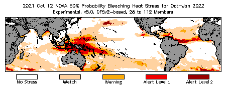 Bleaching Outlook - 60% probability