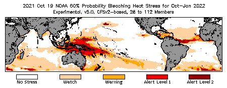 Bleaching Outlook - 60% probability