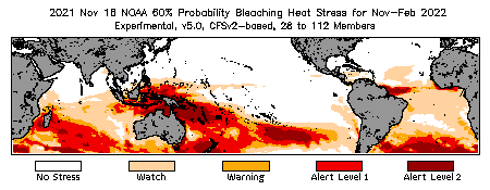 Bleaching Outlook - 60% probability