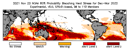 Bleaching Outlook - 60% probability