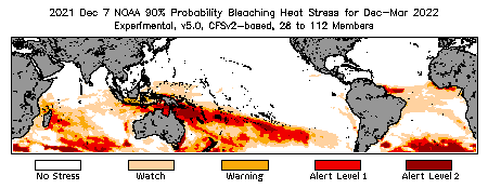 Bleaching Outlook - 90% probability