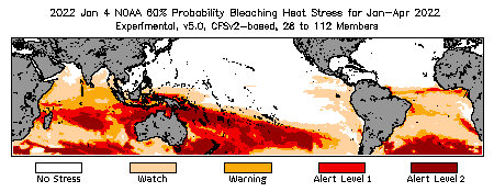 Bleaching Outlook - 60% probability