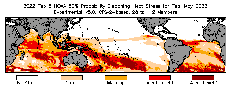 Bleaching Outlook - 60% probability