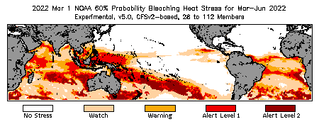 Bleaching Outlook - 60% probability