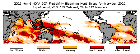 Bleaching Outlook - 60% probability