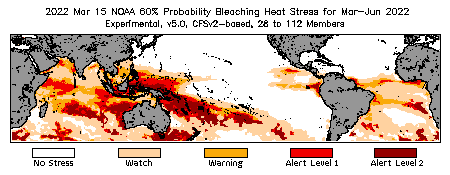 Bleaching Outlook - 60% probability