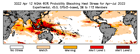 Bleaching Outlook - 60% probability