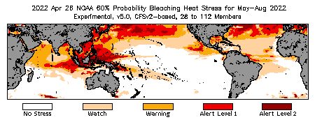 Bleaching Outlook - 60% probability