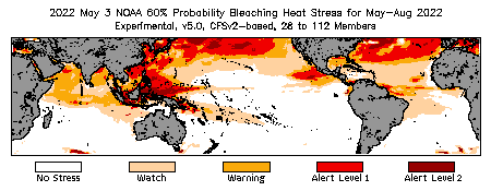 Bleaching Outlook - 60% probability