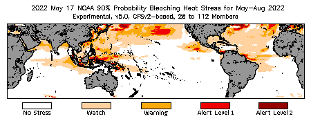 Bleaching Outlook - 90% probability