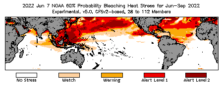 Bleaching Outlook - 60% probability