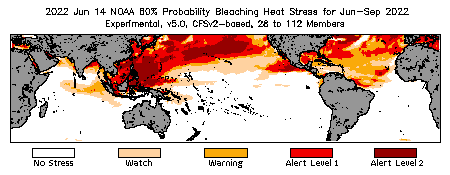 Bleaching Outlook - 60% probability