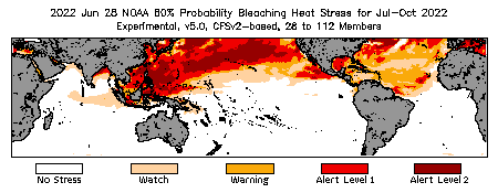 Bleaching Outlook - 60% probability