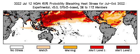 Bleaching Outlook - 60% probability