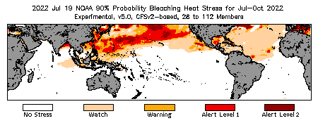 Bleaching Outlook - 90% probability